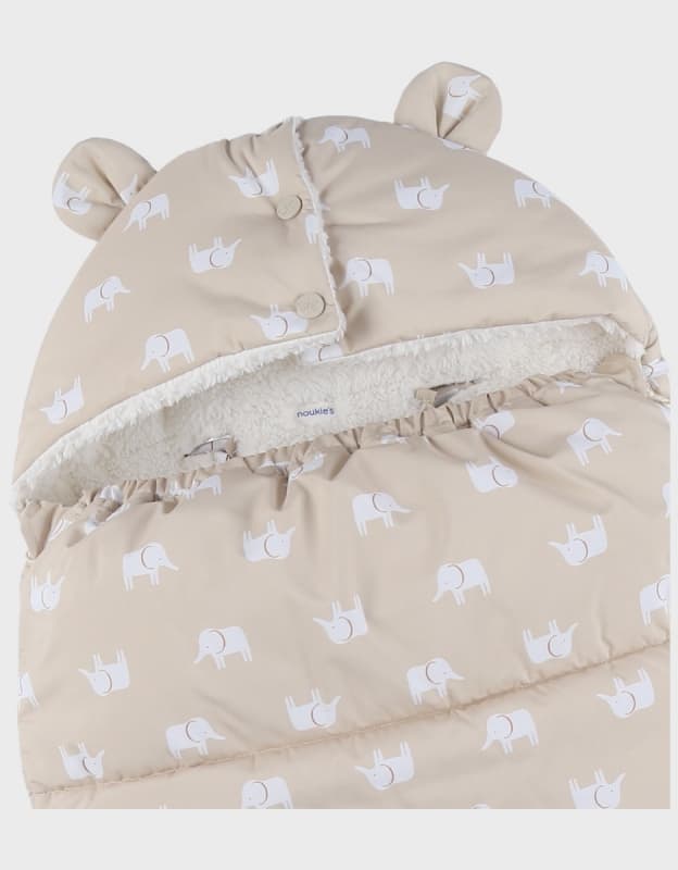 Chanceliere Bebe, beige mix and match noukie's hiver — vue 4 sur 4