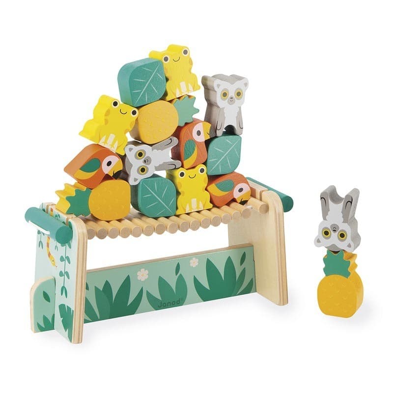 Jeu d'Equilibre Tropical, jouets d'eveil janod multicolore 24 x 9 x 10 collection 2022 — vue 4 sur 5