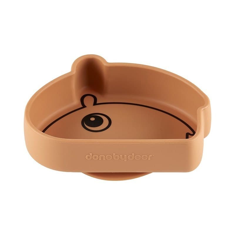Bol Antiderapant Silicone Ozzo Moutarde, deer friend moutarde