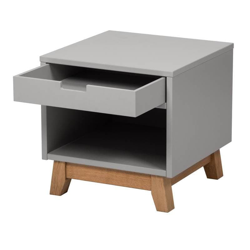 Table de Nuit Trendy Griffin Grey, trendy quax gris 42x42x42h — vue 2 sur 5