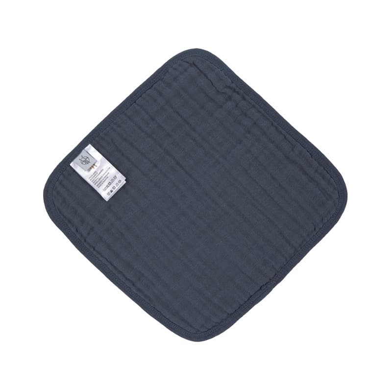 Lot de 3 Debarbouillettes en Mousseline Bleu Marine, lässig bleu — vue 2 sur 4