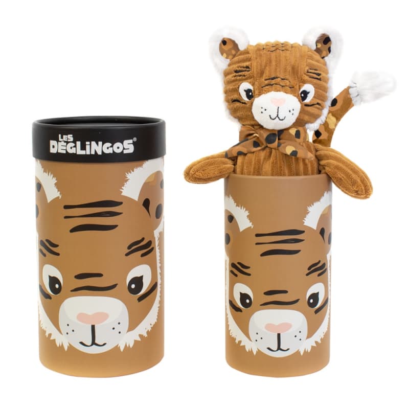 Grand Simply Speculos le Tigre en Boite, speculos les deglingos cassonade 22x22x33,5 — vue 1 sur 2