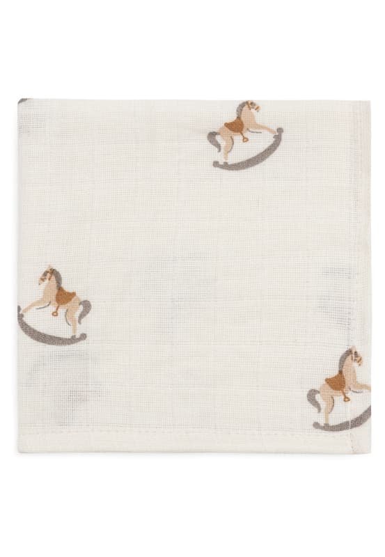 Serviette Gaze de Coton X3, multicolor 31x31cm nostalgic ride jollein h-24 — vue 2 sur 3