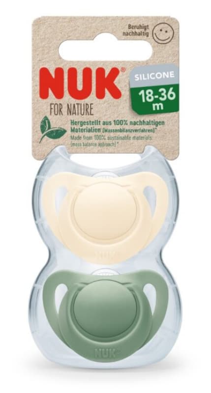 Sucettes Silicone X2, eucalyptus 18-36m nuk for nature nuk — vue 2 sur 2