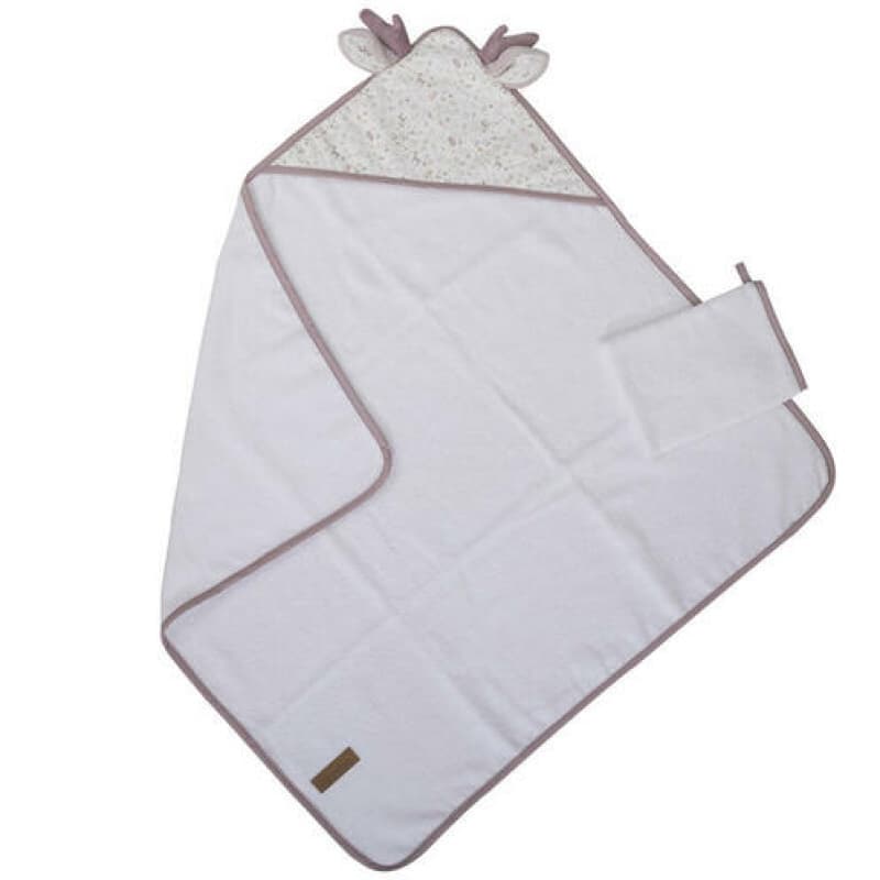 Coffret Sortie de Bain + Gant 75x75 Cm Lilas, lilas domiva 75x75 cm — vue 1 sur 3