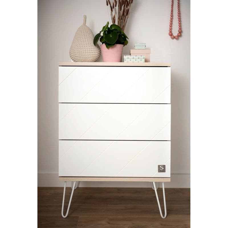 Petite Commode 3 Tiroirs Happy, sauthon