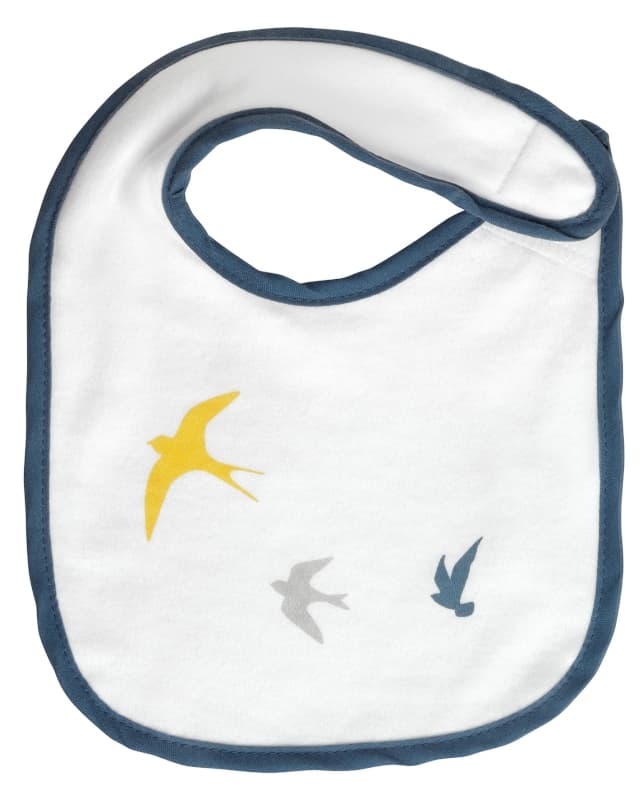 Lot de 2 Bavoirs Naissance Gaia Bleu