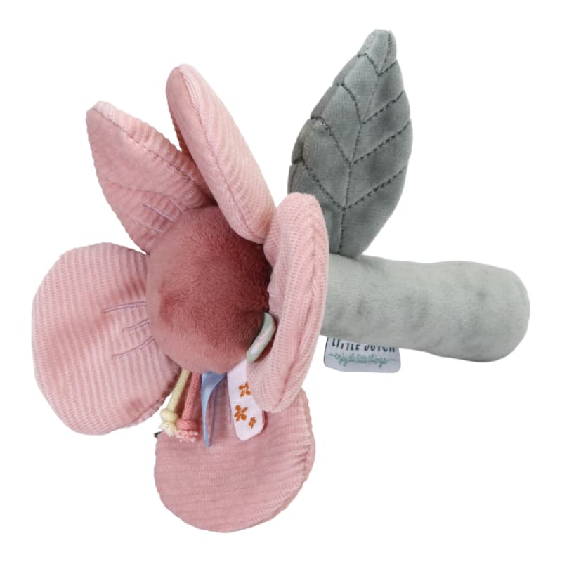 Hochet Fleur, rose 0m+ flowers & butterflies little dutch 05-24 — vue 1 sur 3