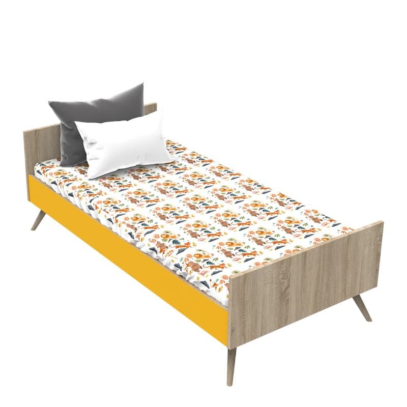 Lit Junior 190x90 Mimosa Boreale, boreale jaune mimosa sauthon original 195 x 65 x 95