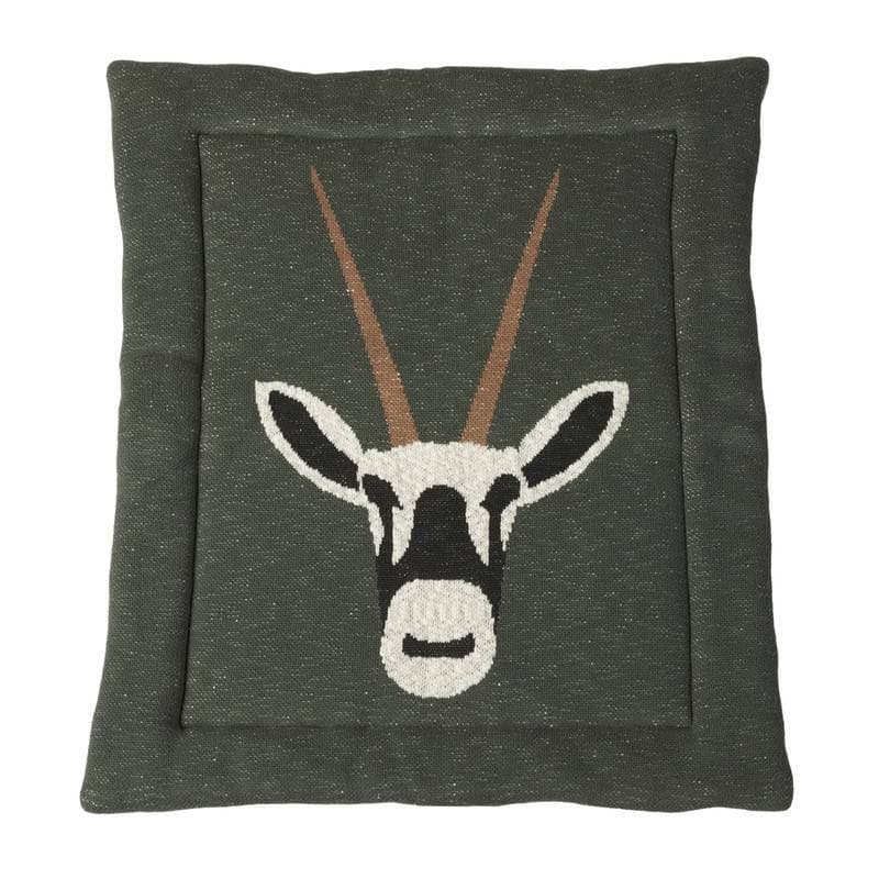 Fond de Parc en Tricot Orix, tricot quax gris fonçé 73x93