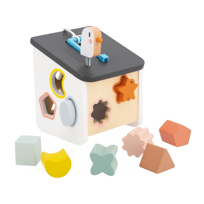 Swc - Maison des Formes Oiseau, jouets d'eveil janod multicolore 16 x 15,5 x 21,5 collection 2024 — vue 3 sur 5