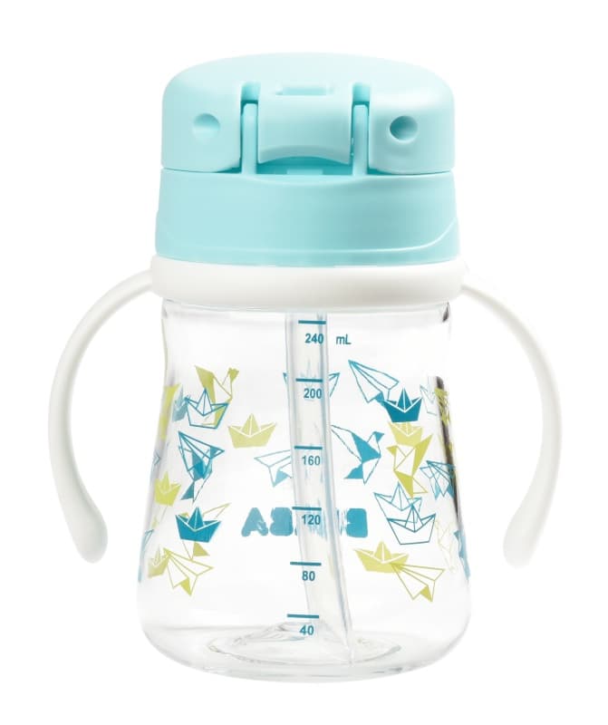 Tasse Paille 240 Ml - Light Blue, repas beaba light blue 240 ml — vue 2 sur 3