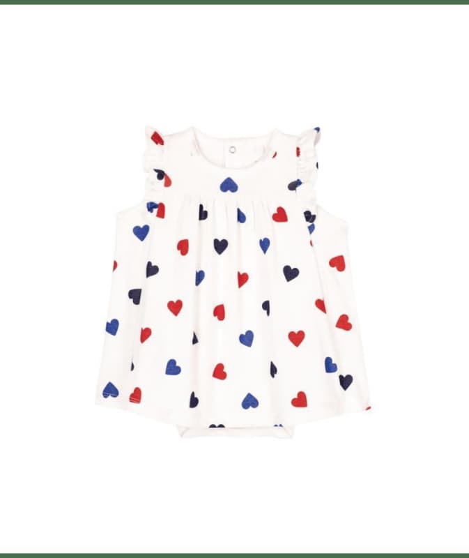 Robe Sm + Body, marshmallow/multico 3m pe2025 selectif early season petit bateau p-25 e-25