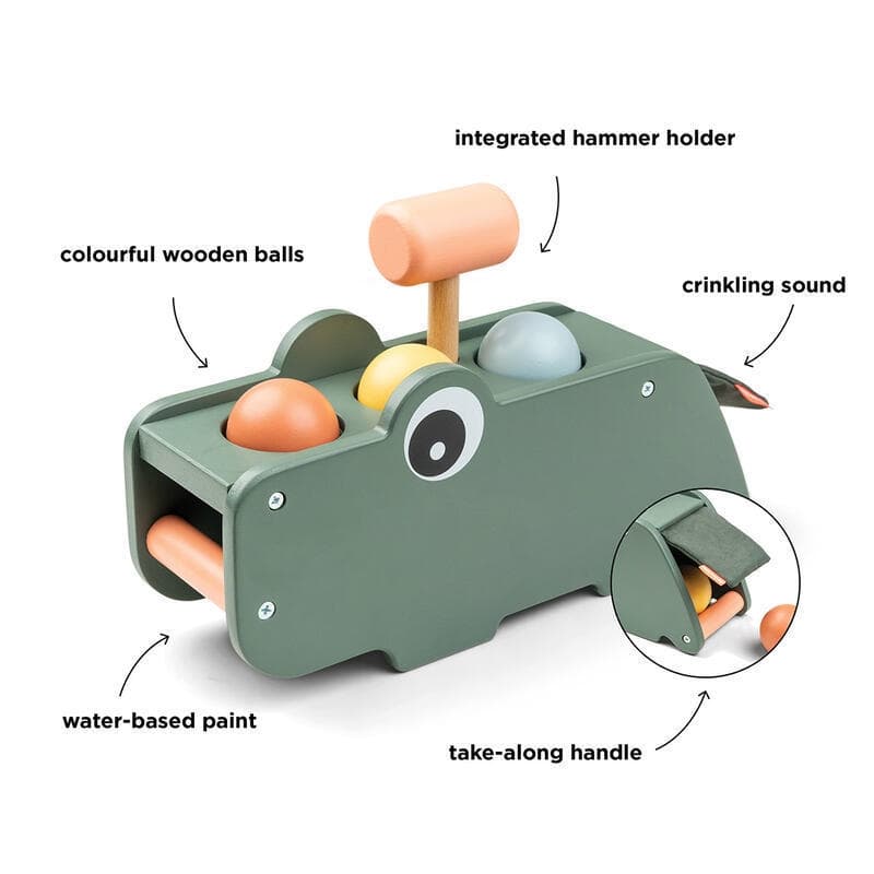 Jeu Marteau Croco, vert done by deer news feb 2023 — vue 4 sur 4