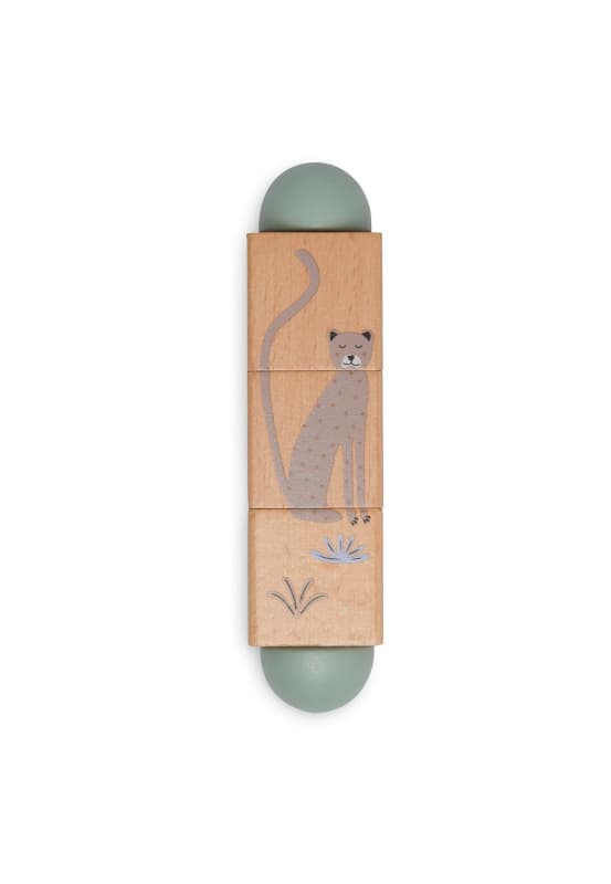 Puzzle en Bois a Tourner, multicolor jungle jambo jollein h-24 — vue 3 sur 5