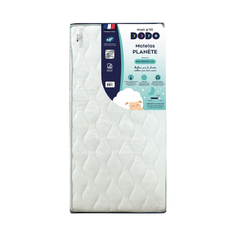 Matelas Planete 100% Eco Responsable, 70x140cm mon p'tit dodo — vue 2 sur 5