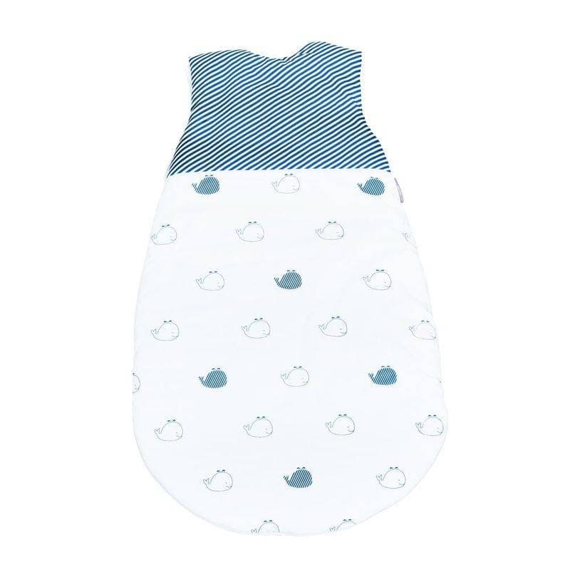 Gigoteuse Ouatinee 0-6 Mois Blue Baleine, blue baleine sauthon baby deco blanc - bleu - gris — vue 3 sur 3