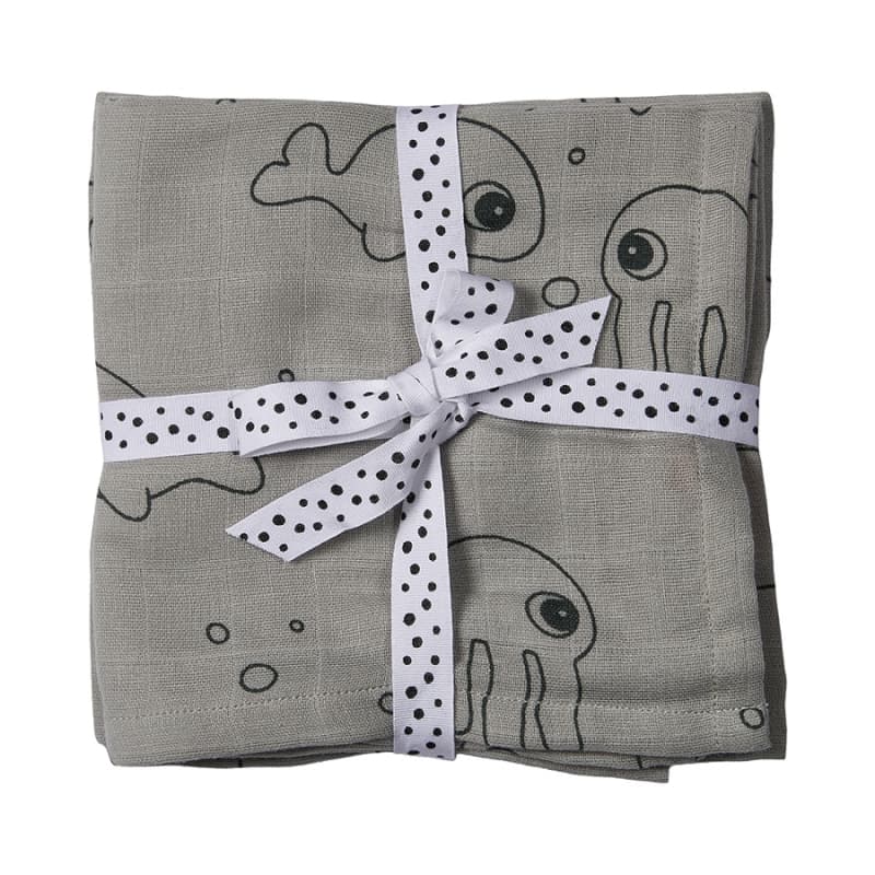 Lange, Set de 2, Sea Friends, seafriends gris — vue 1 sur 2