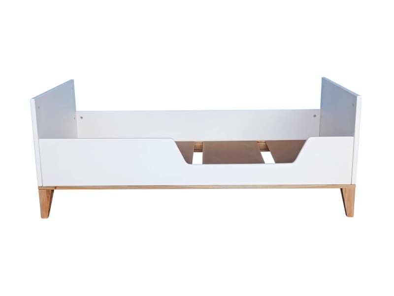 Nami Lit/bed Cannage Rotin 70 X 140 H86 Neige — vue 3 sur 5