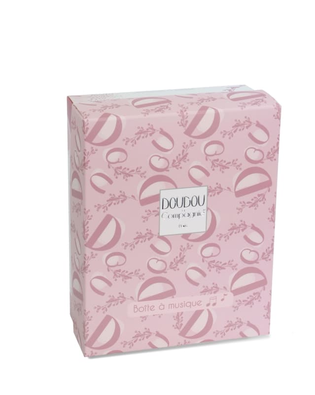 Boite a Musique, rose 20cm doudou et compagnie — vue 8 sur 8