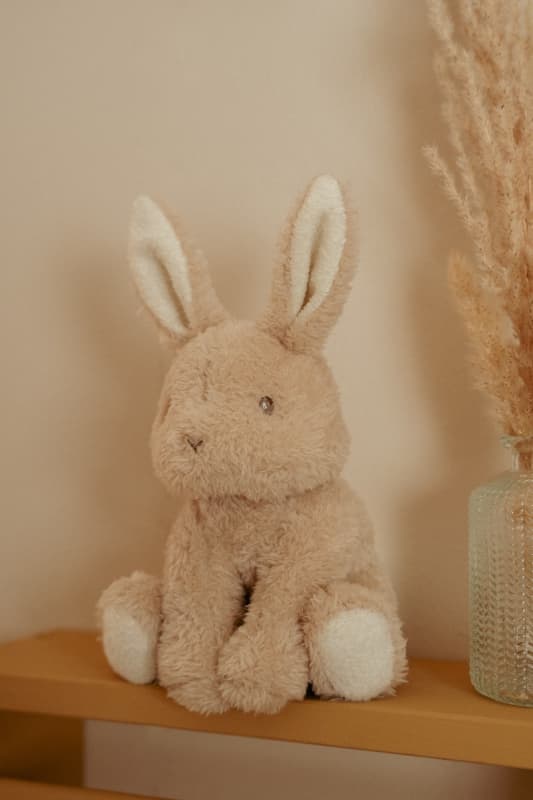 Peluche Lapin, blanc beige 15cm baby bunny little dutch 05-24 — vue 5 sur 7