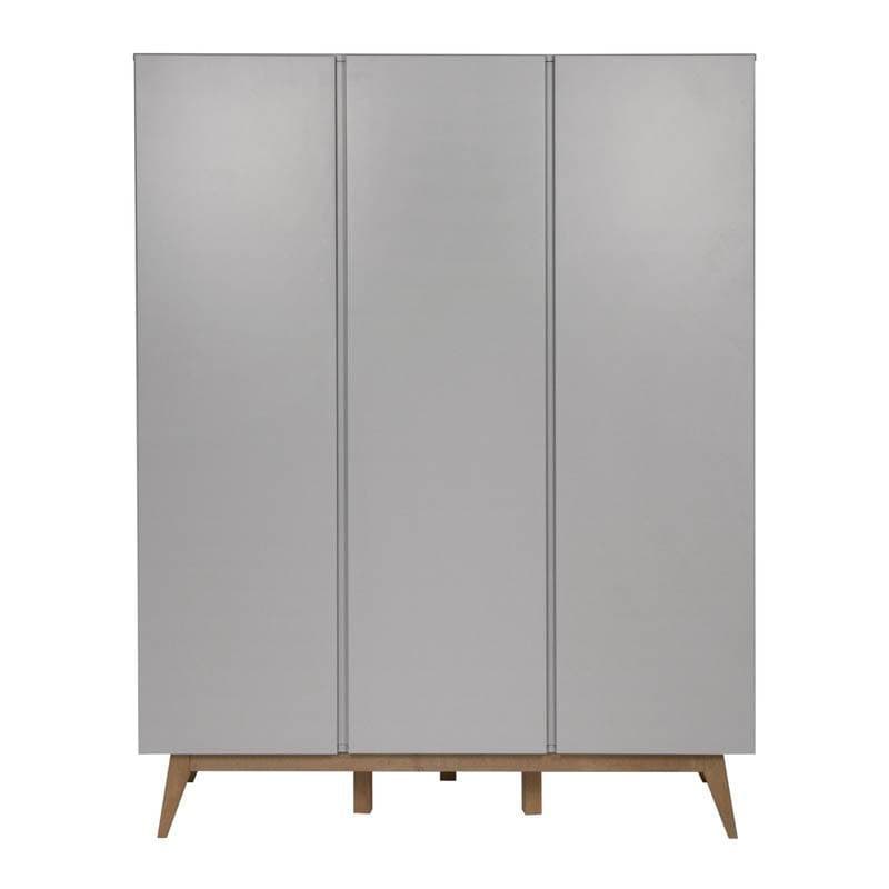 Armoire 3 Portes Trendy Griffin Grey, trendy quax gris 152x52x198h — vue 1 sur 5