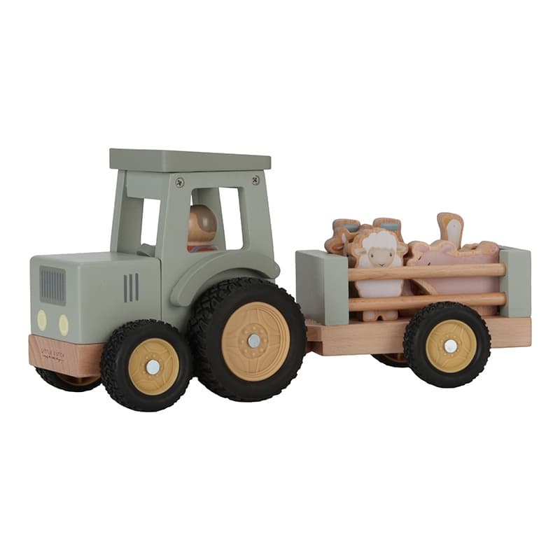 Tracteur+remorque en Bois Fsc, 18m+ little farm little dutch 05-24 — vue 2 sur 4