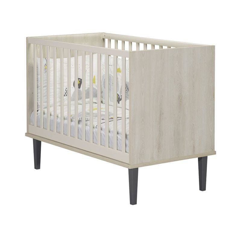 Lit Bebe 120x60 Opaline Gris, opaline sauthon selection hetre cendre - beige fic