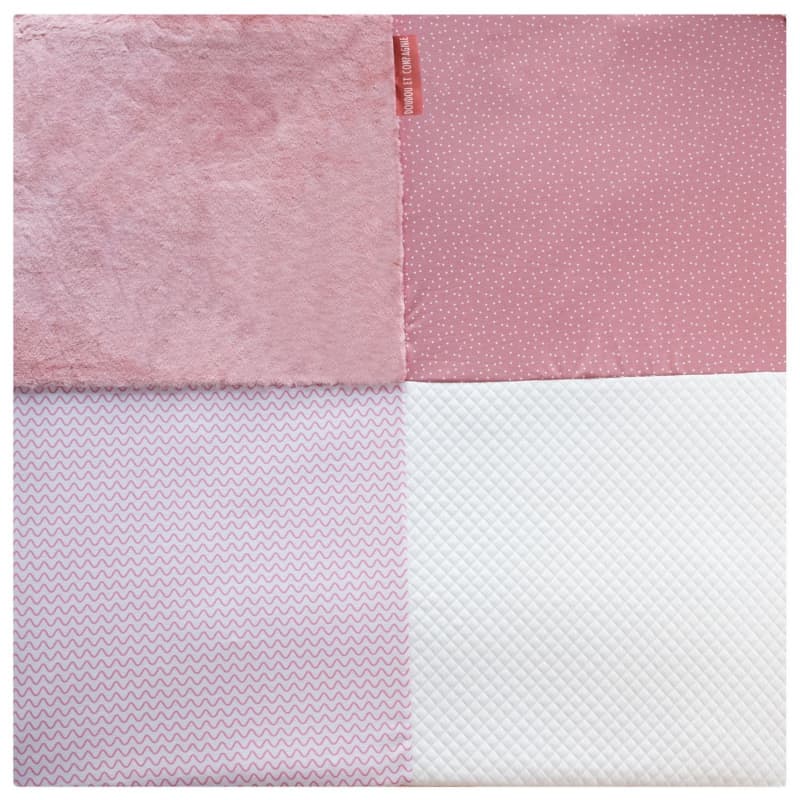 Tapidou Mosaique Rose/blanc, accessoires dc rose 100x100 2021