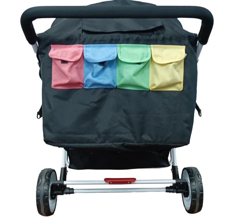 Poussette 4 Places City H4e, multicolor familidoo — vue 6 sur 6