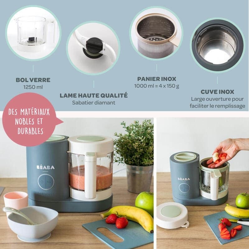 Babycook Neo, grey beaba — vue 3 sur 5