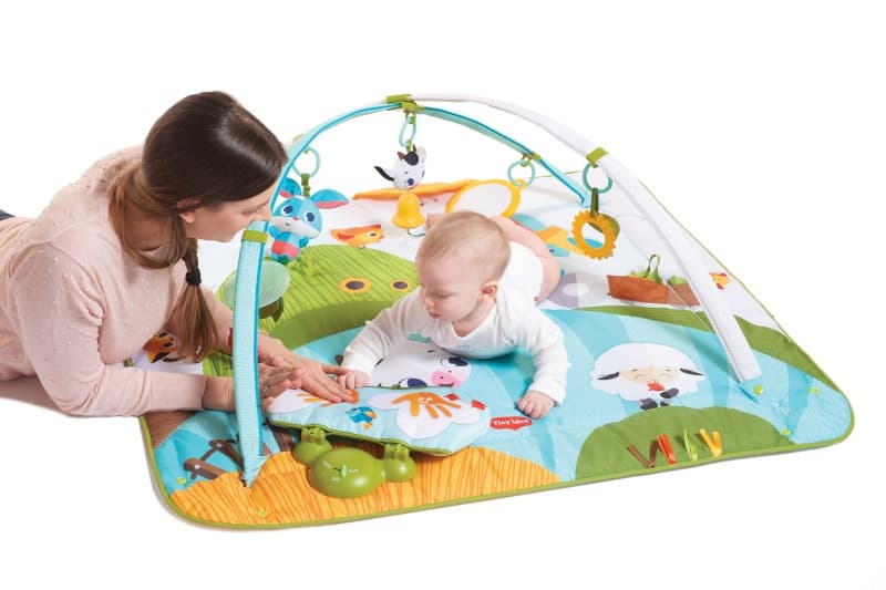 Tapis Kick N Play Collection Dans la Ferme, collection de la ferme tiny love multicolore