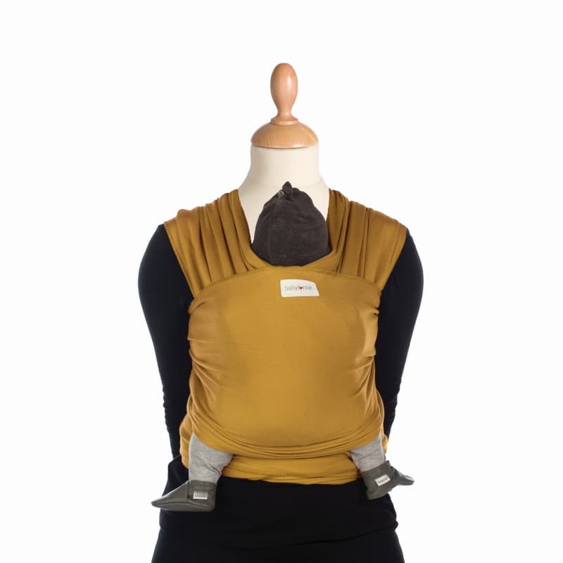 Echarpe de Portage Extensible Tricot-slen Organic, écharpe de portage babylonia baby carriers amber gold tu p-e-a-h
