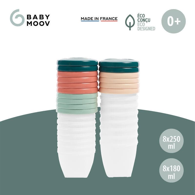 Babybols Biosources 8 X 250 Ml + 8 X 180ml, repas babymoov — vue 5 sur 5