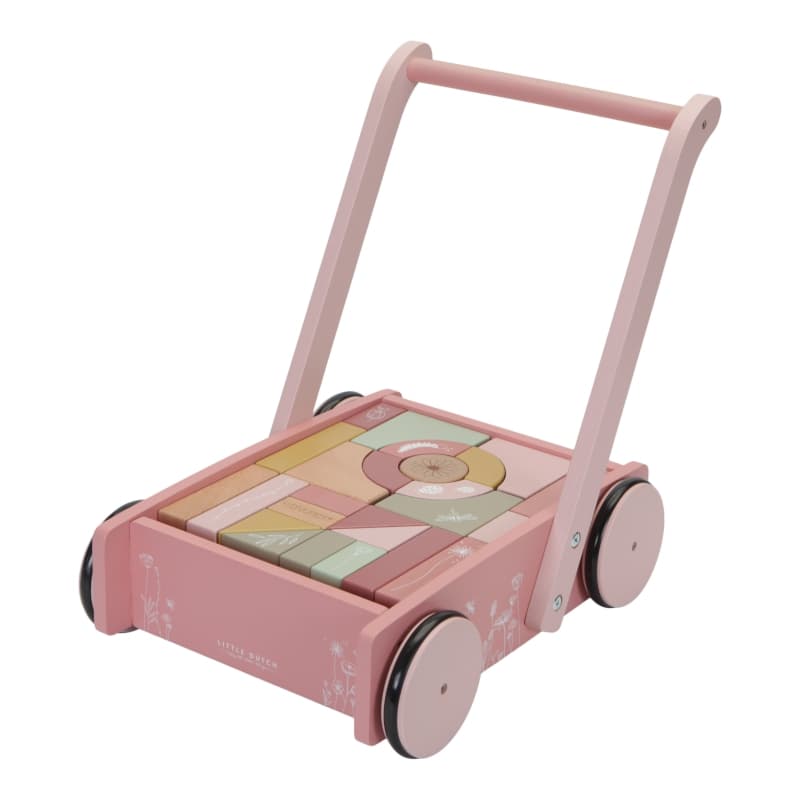 Ld Chariot a Blocs - Flowers, little dutch