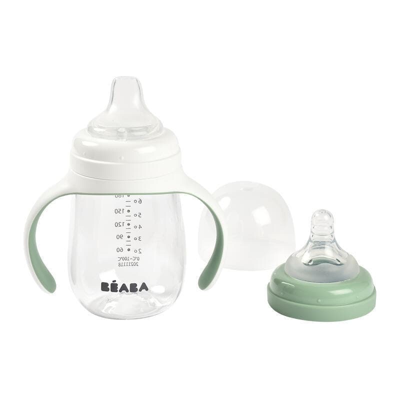 Biberon Apprentissage, vert sauge beaba — vue 2 sur 2