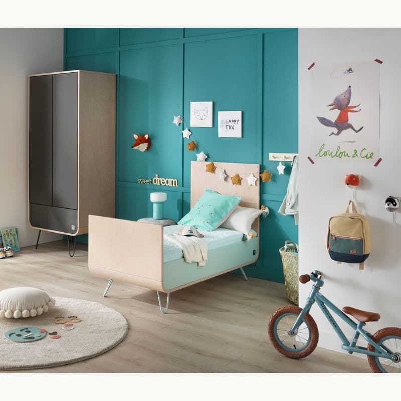 Armoire Pied Fil Gris Volcan Galopin, galopin sauthon original 87 x 198 x 56 — vue 1 sur 2