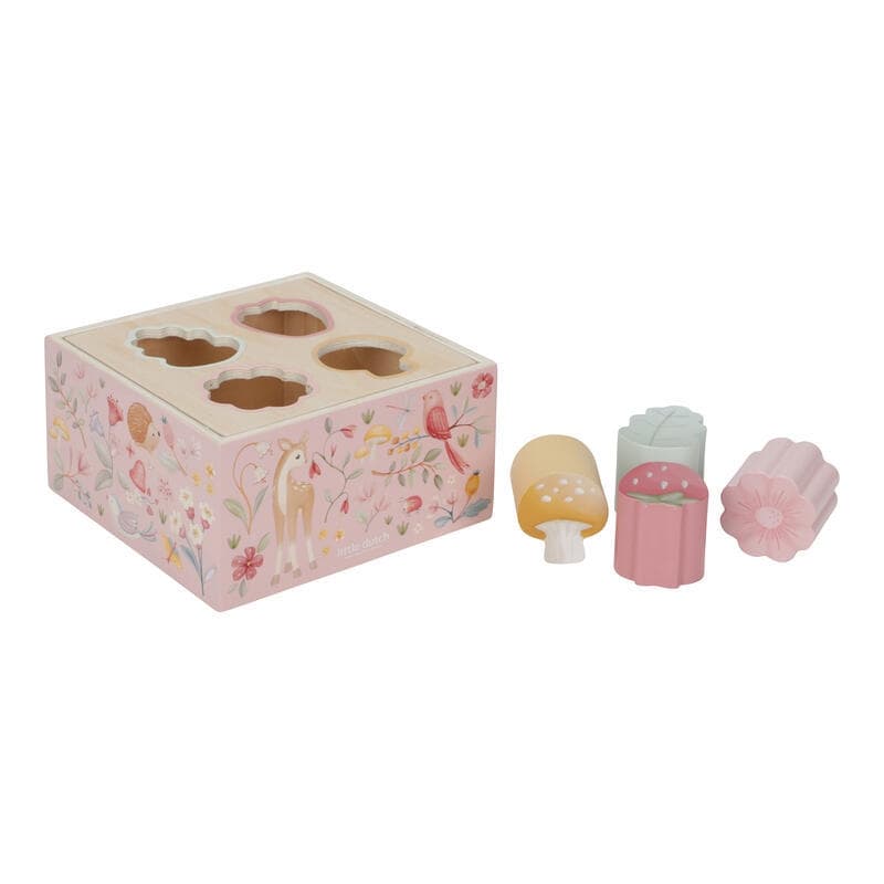 Boite a Formes en Bois Fsc, rose multicolore fairy garden little dutch — vue 1 sur 3