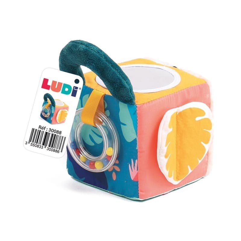 Cube Tissus Feuille, multicolore ludi — vue 5 sur 5
