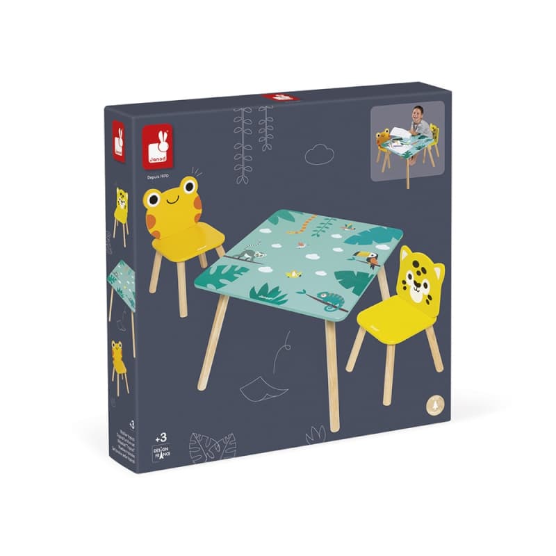 Table et 2 Chaises Tropical, janod 24/10 — vue 10 sur 10