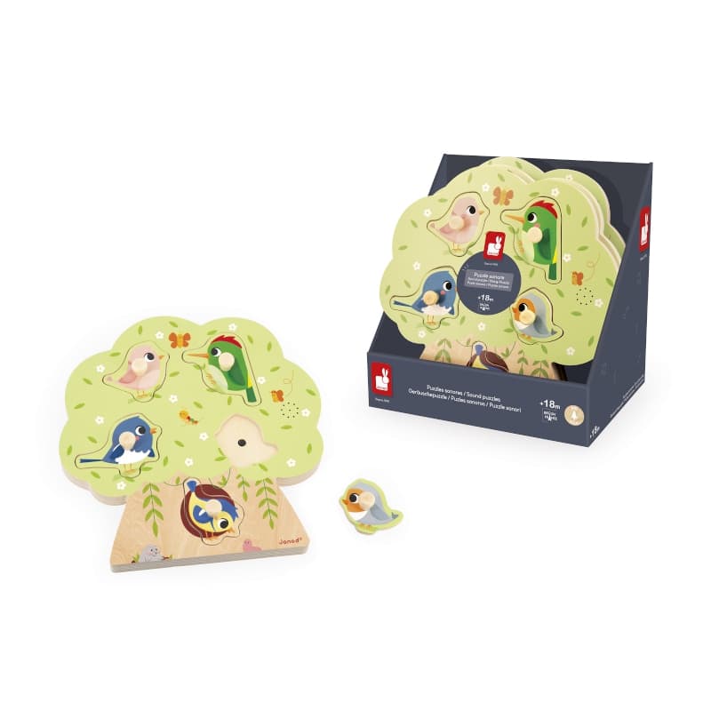 Puzzle Sonore Oiseau, janod — vue 2 sur 9