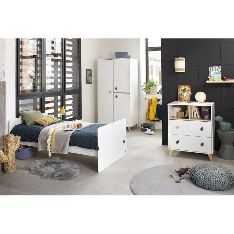 Lit Combine Evolutif 120x60 Goutte Oslo, oslo boutons goutte d'eau meuble — vue 1 sur 2