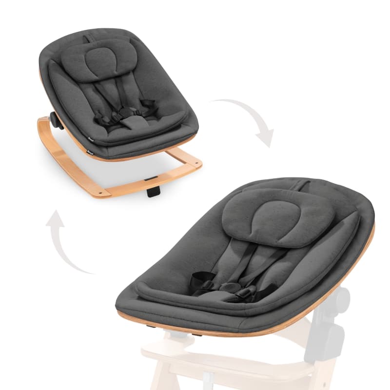 Transat Highchair Bouncer Eco, deep grey hauck 25/10 — vue 1 sur 7
