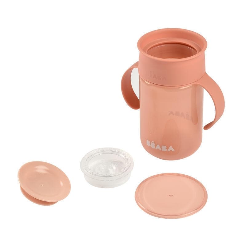 Tasse Apprentissage 360°, rose beaba — vue 4 sur 5