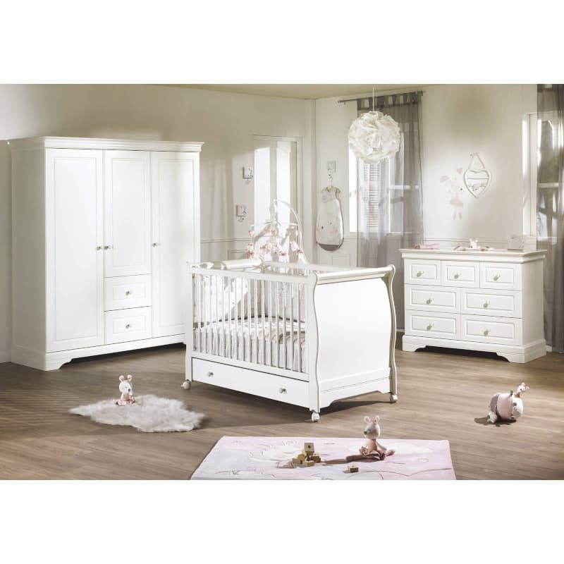 Armoire 3 Volumes Elodie Blanc, elodie blanc sauthon signature blanc l171 h192 p62 — vue 4 sur 4