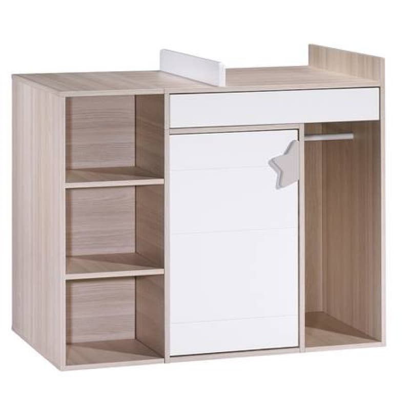 Commode a Langer Evolutive en Bureau Norway, norway sauthon easy blanc/decor hetre cendre l 128 — vue 1 sur 5