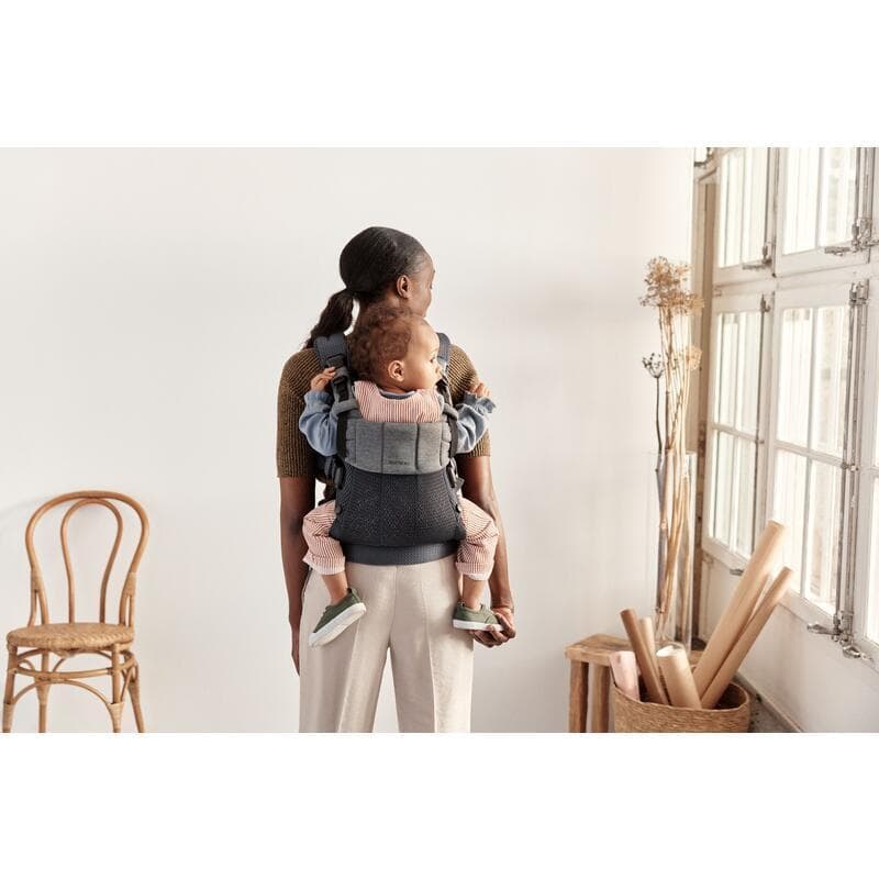 Porte-bebe Harmony, anthracite mesh 3d — vue 4 sur 5