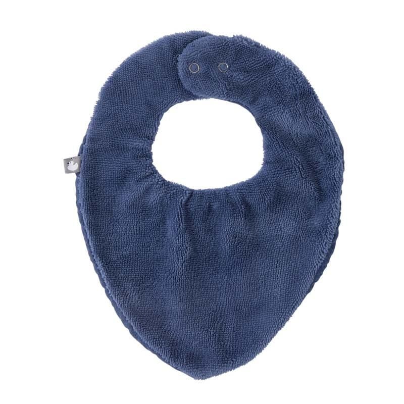 Bavoir-bandana Bambou/ Gaze, mix&match indigo per