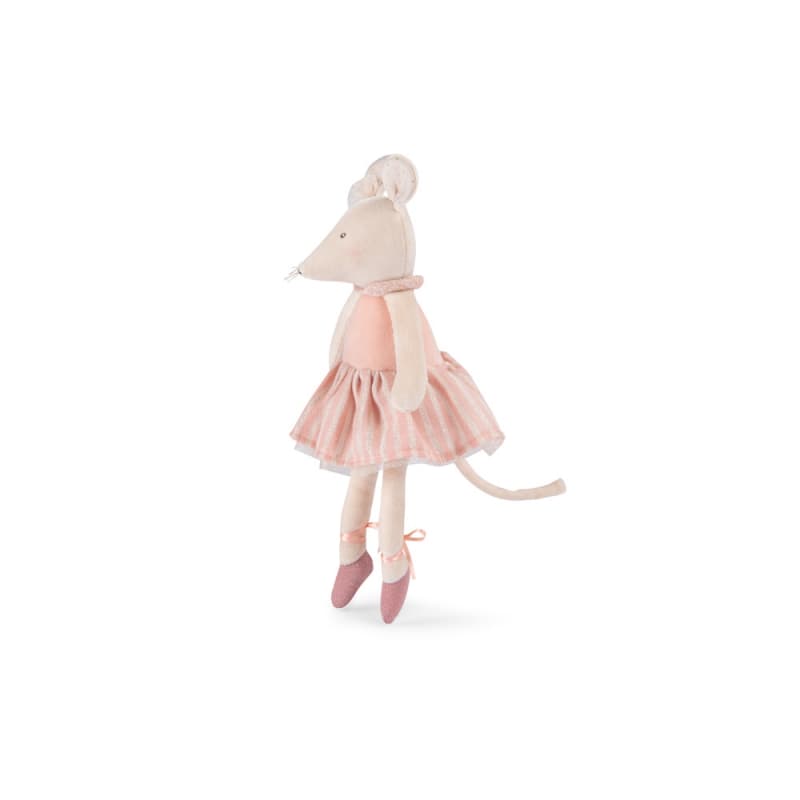 Poupee Souris Rose la Petite Ecole de Danse, la petite école de danse moulin roty rose/crème 0x0x35 p-e-a-h 2024 — vue 4 sur 5