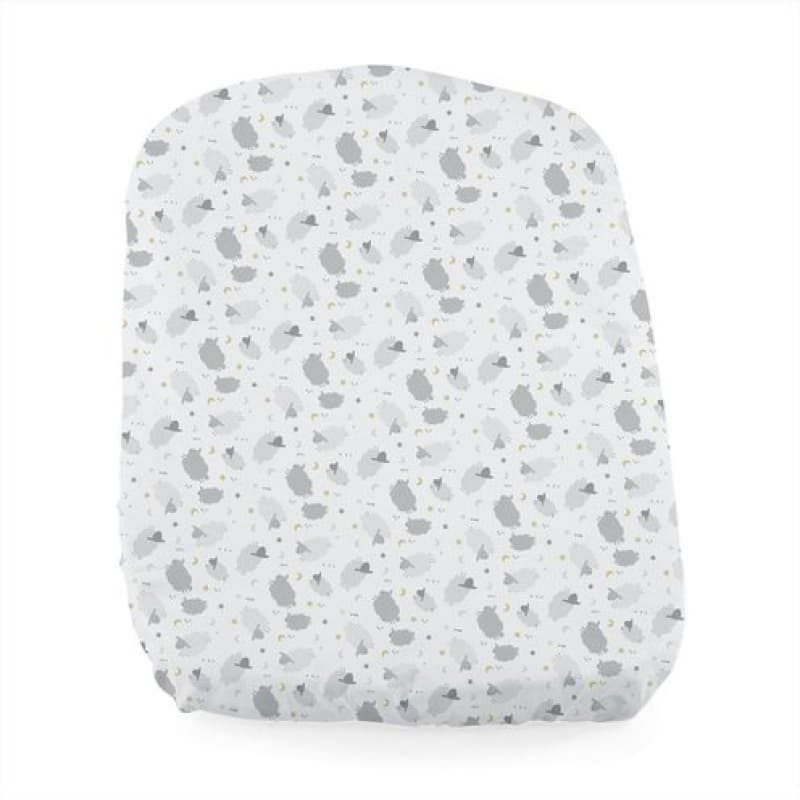 2 Draps Housse Baby Hug, chicco grey sheep — vue 1 sur 2